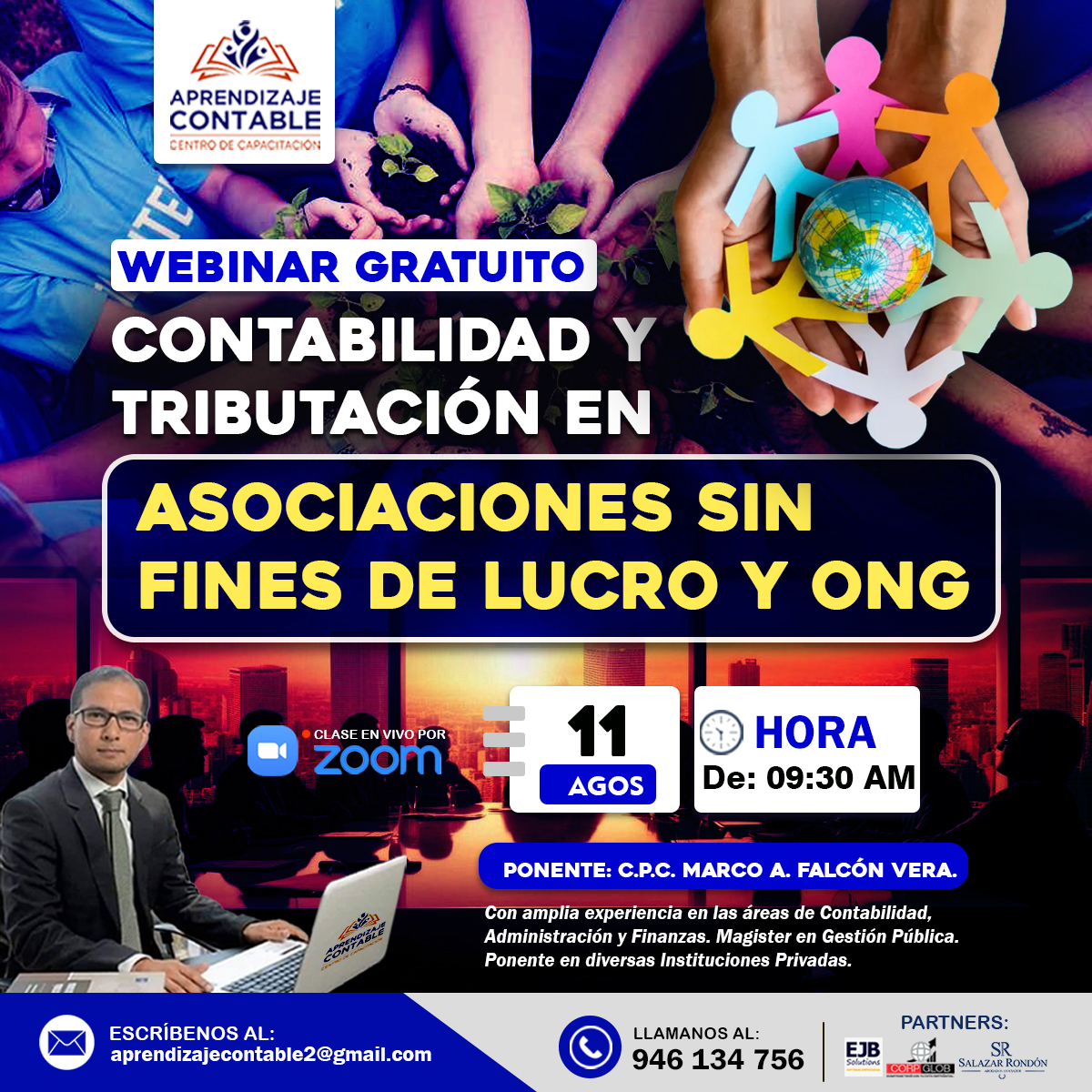 Webinar CONTABILIDAD Y TRIBUTACIÓN EN ASOCIACIONES SIN FINES DE LUCRO Y ONG